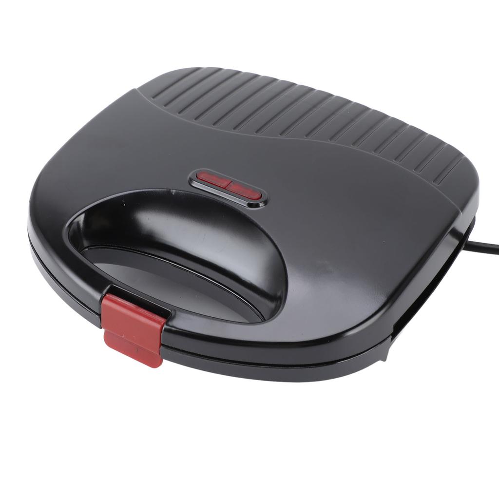 Электрическая сэндвичница мощностью 750 Вт с антипригарным покрытием, двухсторонним нагревом, безопасной ручкой, легкой очисткой