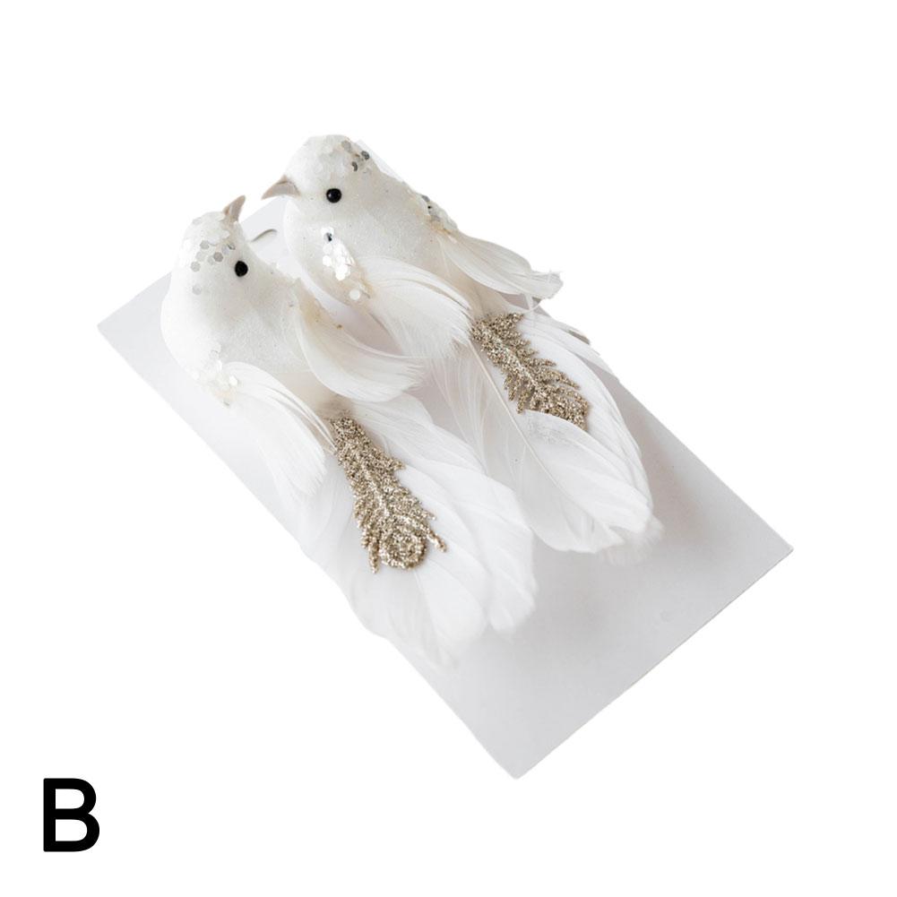 New High-end Simulation Foam Feather Bird Decoration Decoration Christmas Christmas Hanging Dec J2C1