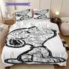 1PC Snoopy pattern Bedding Quilt Set Quilt Cover Pillowcase Home Decoration Birthday Gift (1 * duvet cover + 2 * pillowcase, without core)