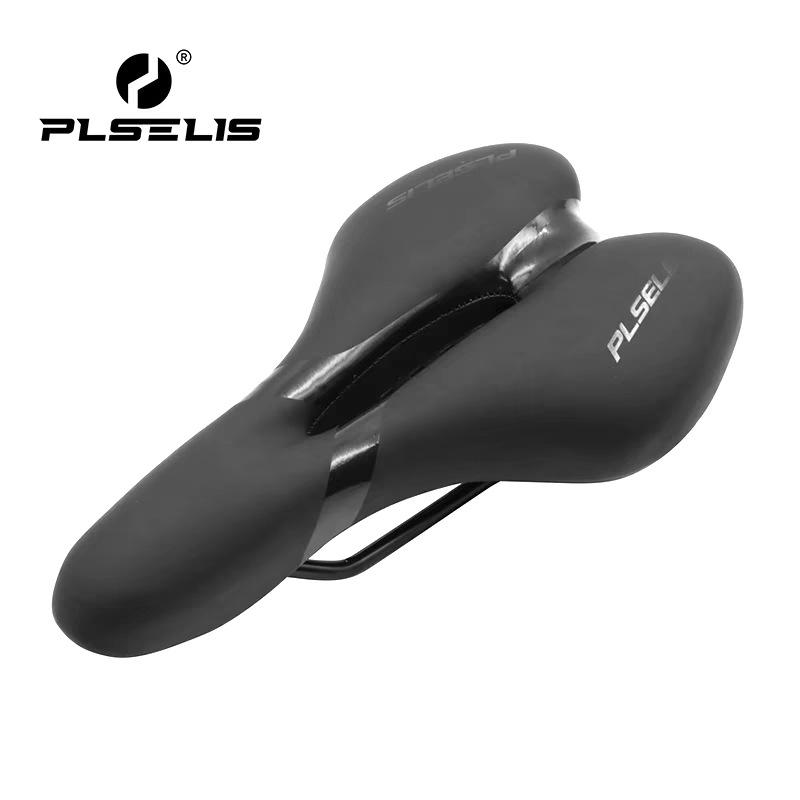 PLSELIS Breathable Non-slip Shock-Absorbing Wide Silicone Bike Saddle