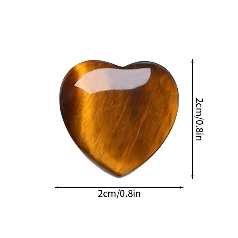 Colored Heart-shaped Love Heart Gemstone Handicraft Amethyst Agate Irregular Mineral Healing Stone Home Desktop Ornaments Decor