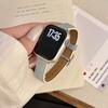 Square Metal Buckle Denim Leather Bracelet For Apple Watch Band Series 11/10/9/8/7/Ultra iWatch Strap 49/46/45/44/42/41/40/38mm