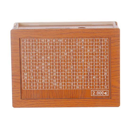 Деревянная копилка со счетчиком-маркером, большая емкость, фунты стерлингов в долларах США, копилка, контейнер для монет, контейнер для наличных денег, банка для экономии денег для детей и взрослых