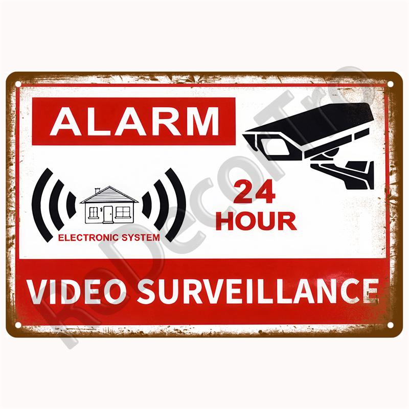 Vintage Danger Caution Metal Sign Warning Notice Zone Tin Sign Wall Decor For Home Bars Garage Cafe Club Man Cave Pubs Plaque