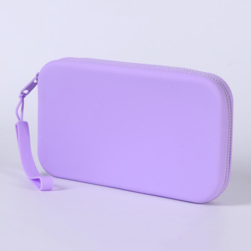 Silicone Storage Bag with Zipper for Phone Cables