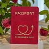 Cute Personalised Card Holder Women with Names Engraved Passport Holder for Couples