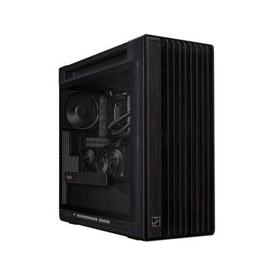 Asus Корпус для ПК PROART PA602 WOOD Edition с закаленным стеклом, средняя башня, боковая панель из черного закаленного стекла, отечественный авторизованный дистрибьютор