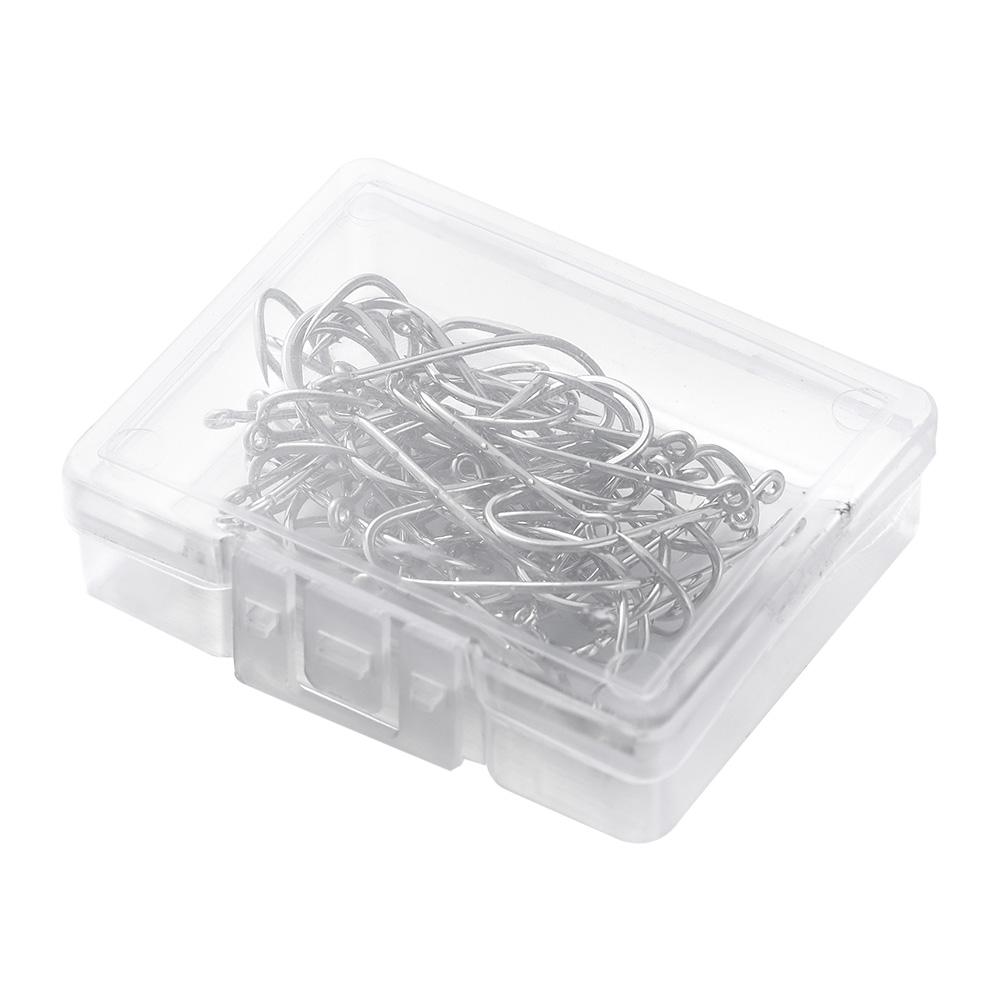 Аксессуары для рыболовных снастей с длинной ручкой, офсетный узкий крючок для наживки, крючки с длинным цевьем и двойной бородкой