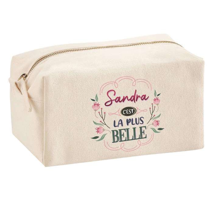 Trousse multifonction Sandra la plus belle Cadeau Anniversaire Noël Idée Personnalisé Original | Trousse Scolaire Fournitures Bureau