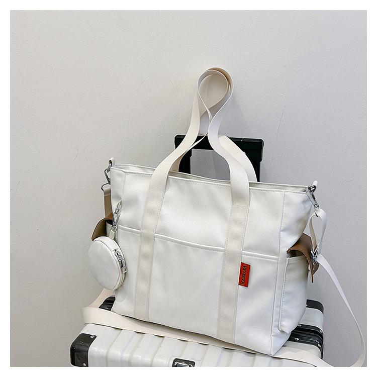 Набор дорожных сумок, легкая большая вместимость с мини-кошельком, водонепроницаемая сумка с ручкой, женские студенческие ранцы в консервативном стиле, нейлоновая сумка
