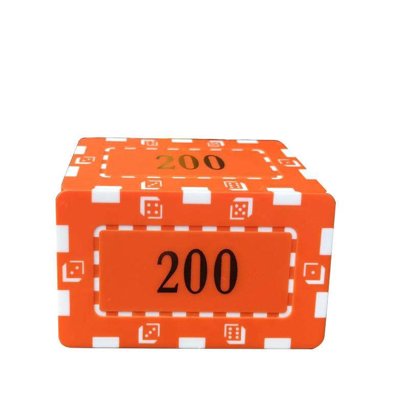 10 шт./лот глиняные фишки для покера Лас-Вегаса, набор 14 г, фишки для казино, карты для покера, развлечения, долларовые монеты, карточная игра, Лас-Вегас