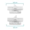 Front Window Jack Plastic Set - Right & Left for Peugeot Bipper