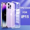 Прозрачный чехол из ТПУ для iPhone 15 14 13 12 11 Pro Max XR XS Max ультратонкая мягкая задняя крышка для iPhone 15 14 13 11 Pro Max 8 7 Plus чехол