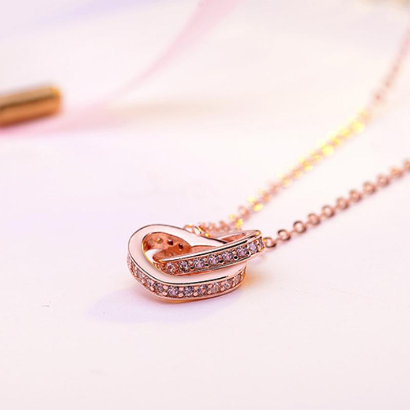 Женское ожерелье Lindon, кулон из медного сплава, циркон, модный подарок