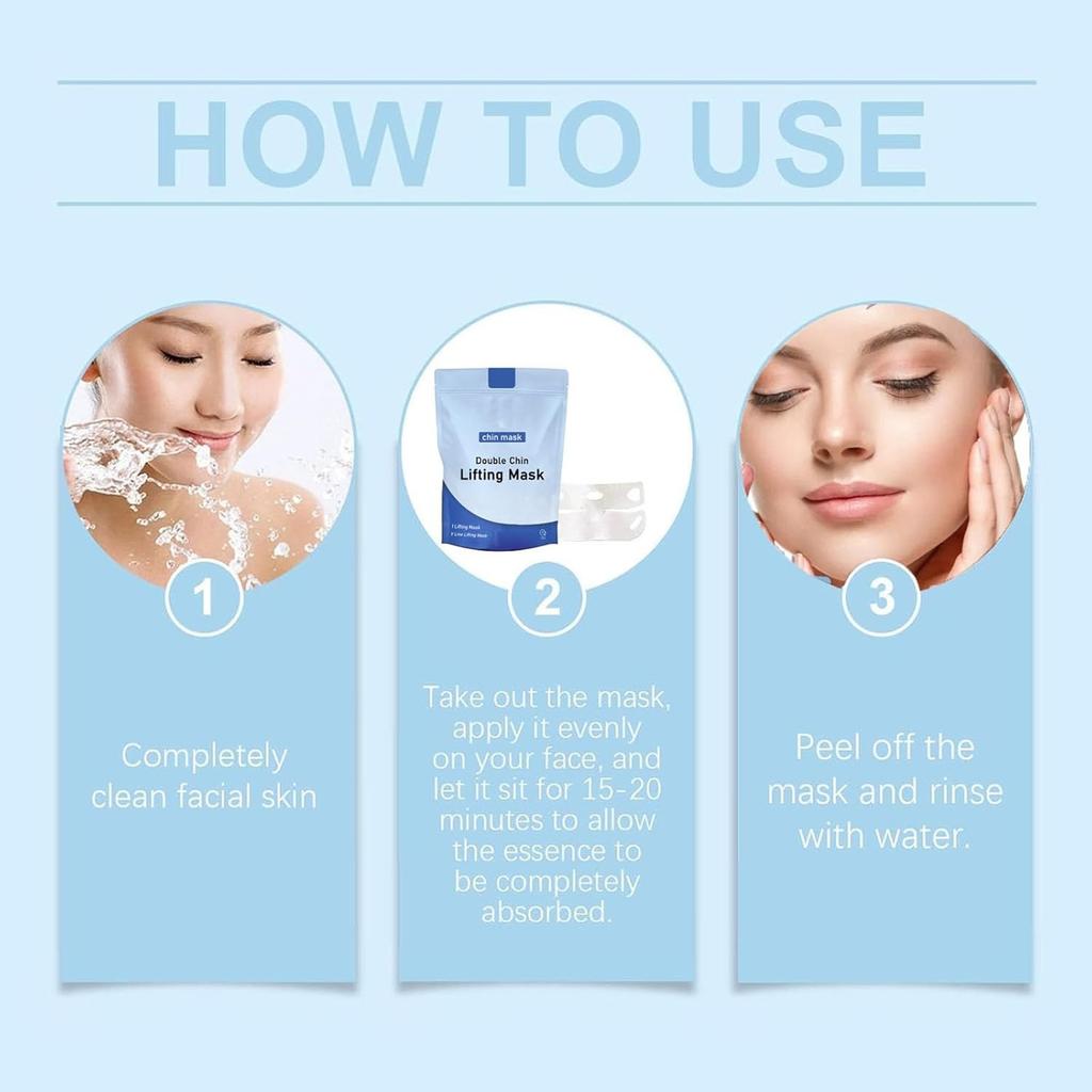Подтягивающая маска для удаления двойного подбородка, упругости и изменения формы лица, активизации кровообращения, удаления морщин и питания 50 мл