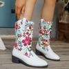 Ladies Shoes On Sale High Quality Sleeve Women's Boots Winter Pointed Toe Mixed Colors Short Barrel Chunky Heels Fashion Boots