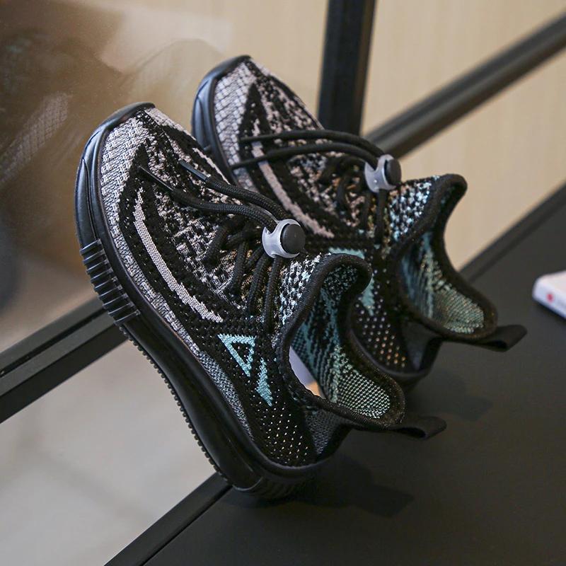 Детские кроссовки для бега Дышащие Легкие Мягкие Нескользящие Повседневные Удобные Для ходьбы Мальчики Девочки Повседневная обувь Одинарная сетка