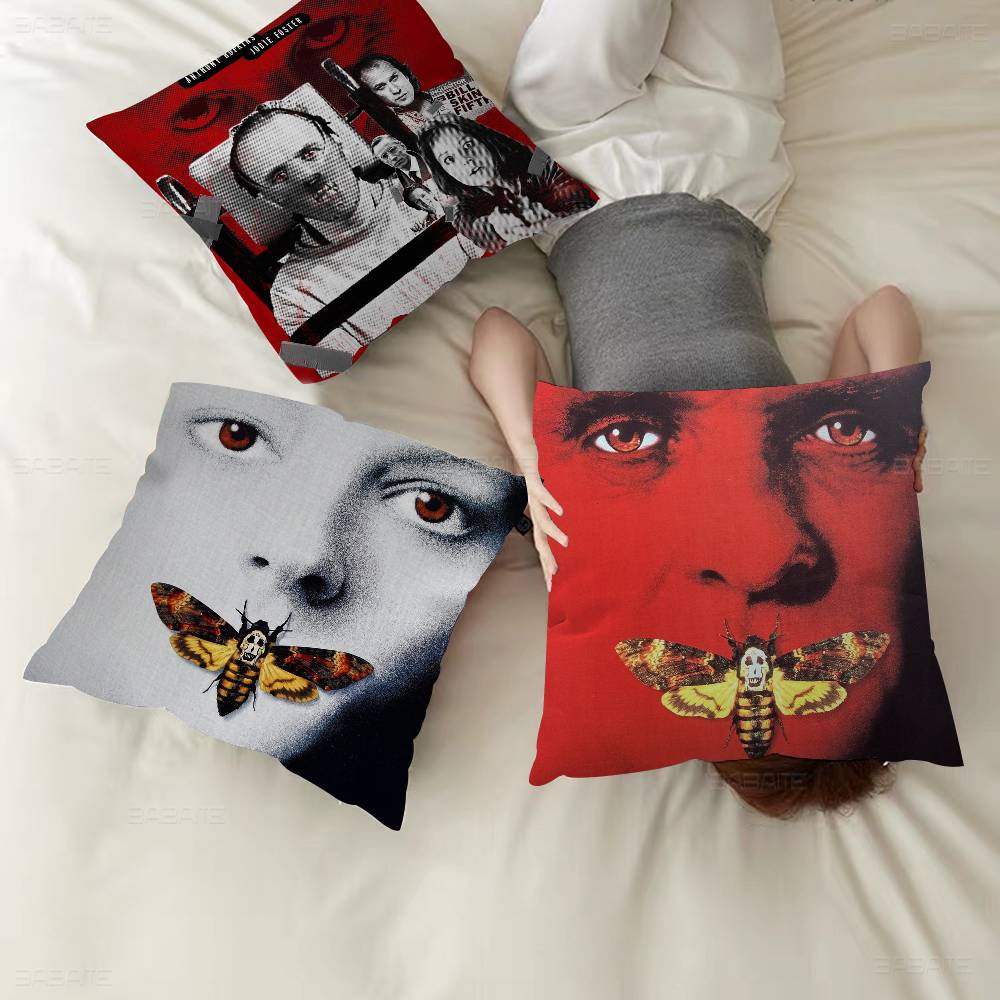 Классический фильм «Молчание ягнят» Персонализированная наволочка Детская спальня Декор для дикой вечеринки Наволочка Подарок на день рождения/выписку