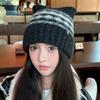 Fair Isle Style Jacquard Knitted Hat Printed Printing Knit Cap Sweet Cat Ears Beanies  Girls
