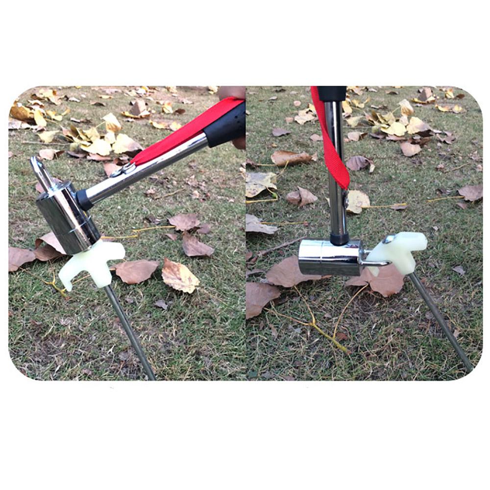 4 шт. Стальные колышки для палатки Вкручивающиеся Фосфоресцирующие Вкручивающиеся Колышки для каравана Кемпинга Палатки Тенты