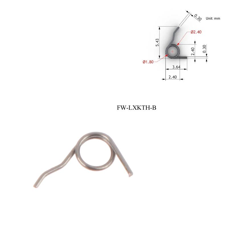 Stainless Steel Jewelry Lobster Clasps Torsion Spring Wire Dia 0.3Mm Jewelry Mini Lobster Clasps Spring Small Torsion Spring