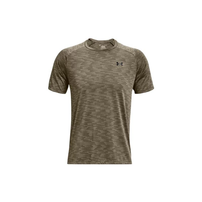 Under Armour Повседневная дышащая футболка с круглым вырезом и регланами для мужчин, цвет палаточный зеленый 1366140-361