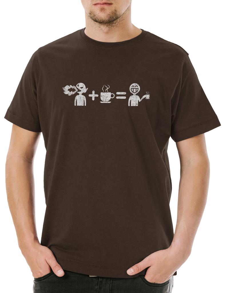 Coffee Mathematics Herren T-Shirt Koffein Mathge Süchtig Kaffee Café Lehrer