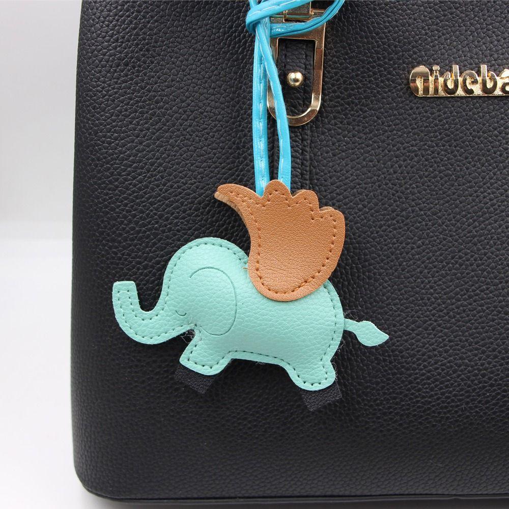 Верблюд летающие крылья слон брелок животное сумка кулон модный PU кожа вешалка для мужчин