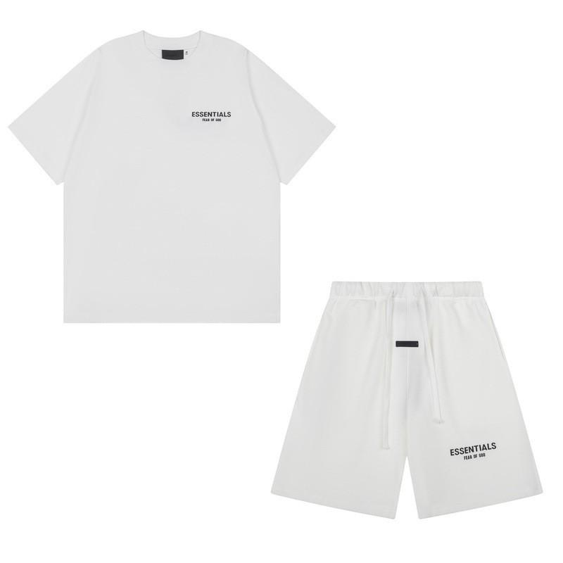 Fear Of God Essentials Hoodie Mens Oversized Cotton Pullover With Flocked Letter Print 2025