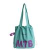 Light Weight Letter Shoulder Bag Nylon Tote Bags Simple Drawstring Bags  Ladies