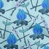 oneOone Cotton Flex Black Fabric Campfire Sewing Fabric By The Yard Printed Diy Clothing Sewing Supplies 40 Inch