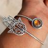 Baltic Amber Gemstone 925 Sterling Silver Plated Designer Cuff Bangle Jewelry NST-J2H18021