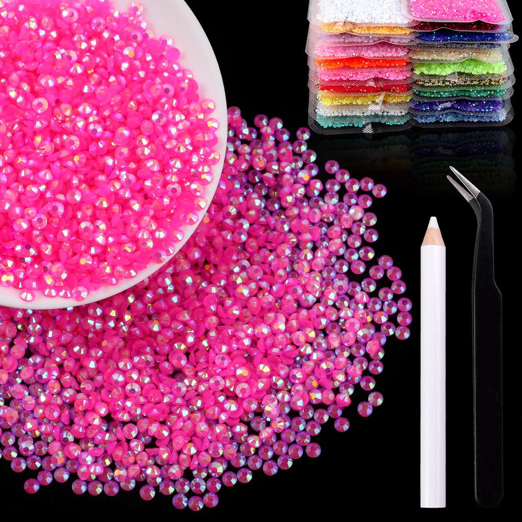 2Mm3Mm4Mm Flat Bottom Resin Drill Diy Handmade Mobile Phone Case Beauty Sticker Drill