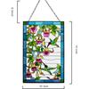 VEWOGARDEN W10xH15 дюймов Витражные подвески-колибри, Панель-ловец солнца с цепочкой для стены или окон