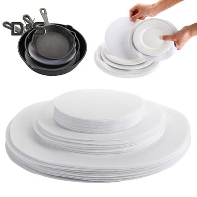 Набор из 60 шт., фетровые разделители для тарелок, 3 размера, толстая круглая штабелируемая посуда, сковорода, китайские разделители для посуды, подушечки, коврики, защитные кухонные принадлежности