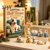 Christmas Advent Calendar Everyday Bull Terrier 2026, 24 Day Countdown with Surprise Gift for Kids Acrylic Ornaments, Decorative Holiday Collectible