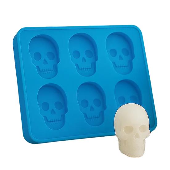 Skull Ice Mold Butt Silicone Ice Cube Mold 6-Cell BPA-Free Ice Cube Maker Dishwasher Safe Ice Mold for Whiskey Cocktails Juice