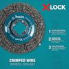 Makita D-72665 Дисковая щетка X-Lock 4-1/2 дюйма из гофрированной проволоки из углеродистой стали