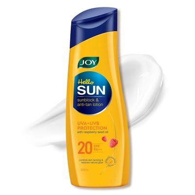 Привет Солнце Защитный лосьон для тела SPF20 С защитой от UVA UVB, Легкий Быстро впитывающийся Контроль загара 300 мл