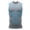 Мужской спортивный жилет Slim Fit Высокая эластичность O-образный вырез быстросохнущая без рукавов компрессионная майка для моделирования фигуры для бега в спортзале баскетбольная майка