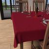 Anti-stain Square Tablecloth 180x180 Cm LUXURY Red, by Soleil d'Ocre