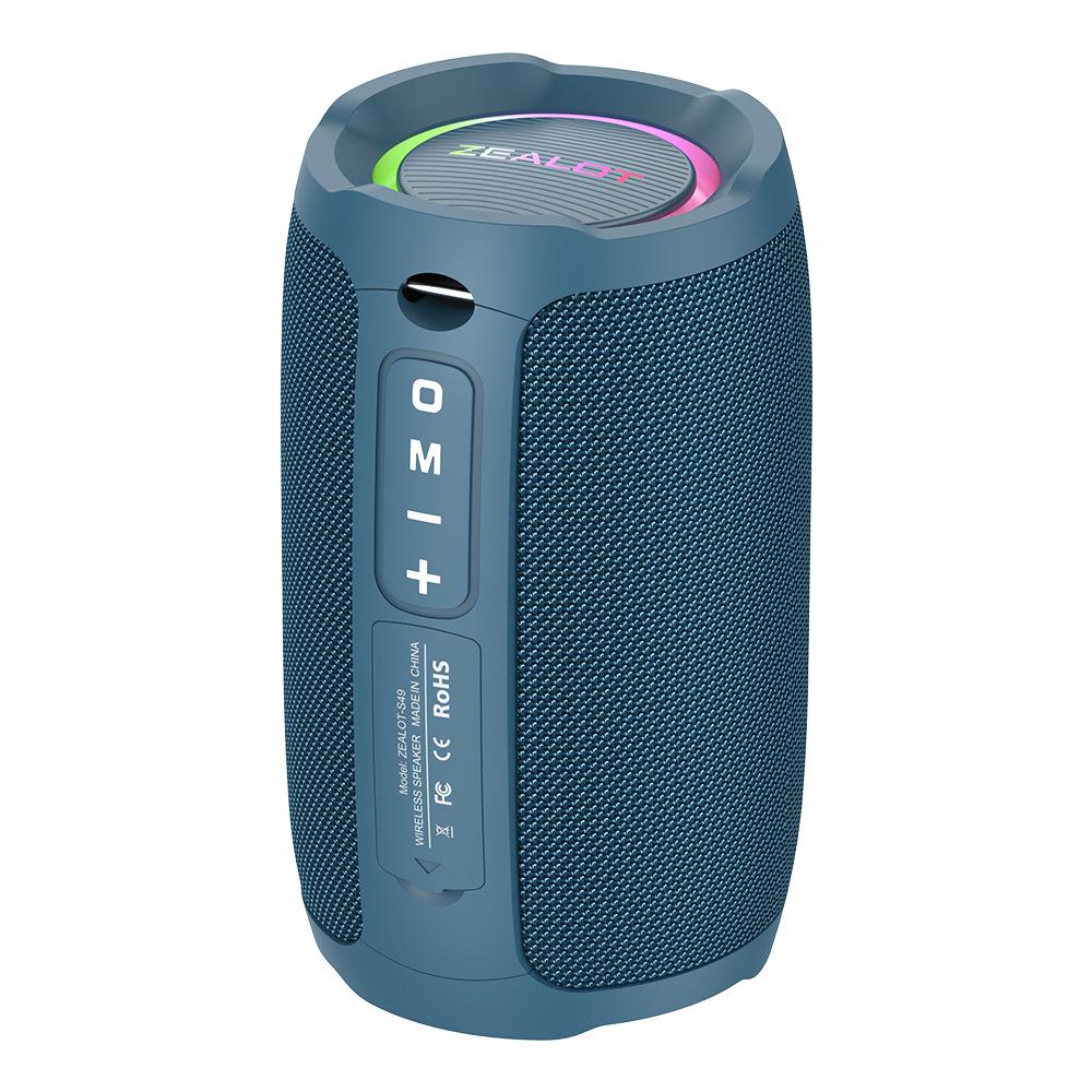 Fanatic S49 Портативный водонепроницаемый мини-динамик Bluetooth с сабвуфером и подсветкой