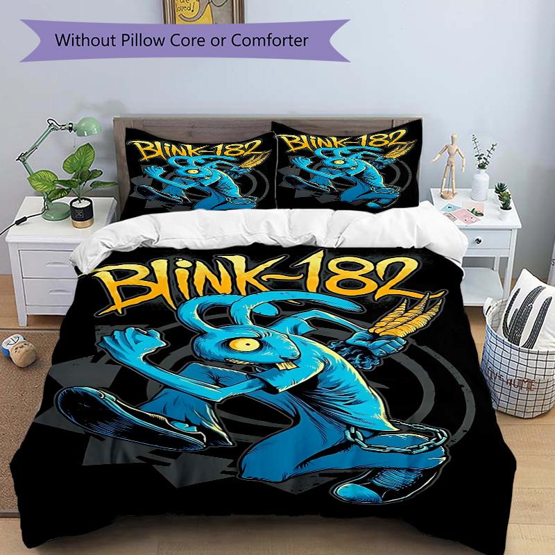 Blink182 Alien Skateboard Print 3Pcs Bedding Setduvet Cover With 2 Bedropillowcase Home Birthday Gift