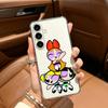 Милый Прозрачный Чехол для Телефона с Мультяшными Девочками The P-Powerpuff-es для Samsung Galaxy A71, A70, A52, A51, A40, A30
