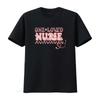 Retro Groovy One Loved Nurse Heart Floral Stethoscope Print Casual T Shirt Vintage Unisex Stylish Soft Designer Clothes