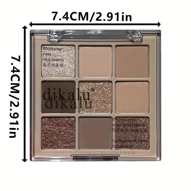 Палитра теней для век из 9 цветов — от матовых до блестящих, коричневые и нюдовые оттенки теней для век, бьюти-маст-хэв для эффекта дымчатых глаз