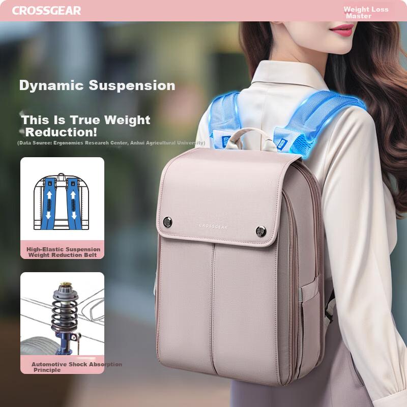 CROSSGEAR Cross Medal Weight Loss Master Casual Unisex 16-inch Laptop Backpack Student Computer School Bag Business Travel Bag