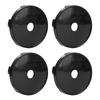 4 шт. 60 мм Колпачки центра колеса с отверстием Ударопрочные Стильный вид Универсальная посадка Колпак центра ступицы диска для автомобилей Черный