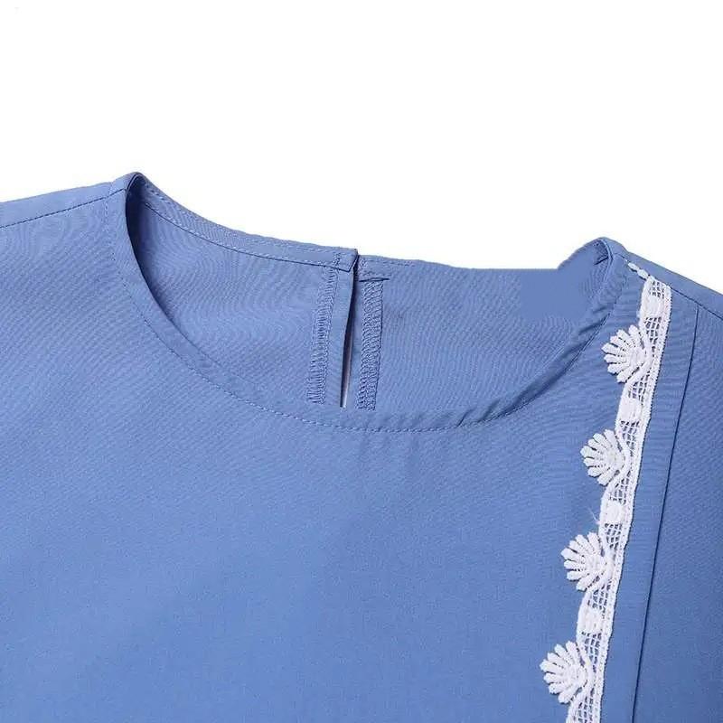 Мусульманское кружевное платье-халат для женщин, модное платье с длинным рукавом, женское весеннее повседневное платье