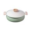 Столешница Pearl Metal IH запеченная керамика для Green Natural Cook Pure Pot, горшок, 24 см, совместимая, краска, обработка, 3-4 человека, HB-6973